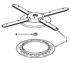 KitchenAid KUDA23HYAL0 lower washarm and strainer parts diagram