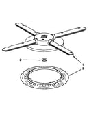 Lower washarm and strainer parts