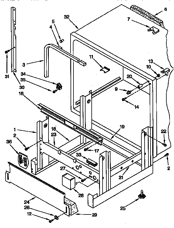 Frame and tank parts