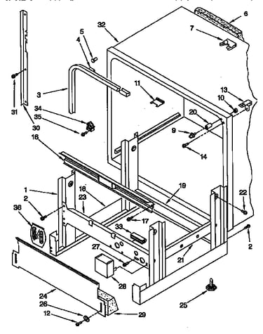 Frame and tank parts