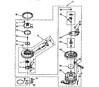 Whirlpool DU8700X4 pump and motor parts diagram