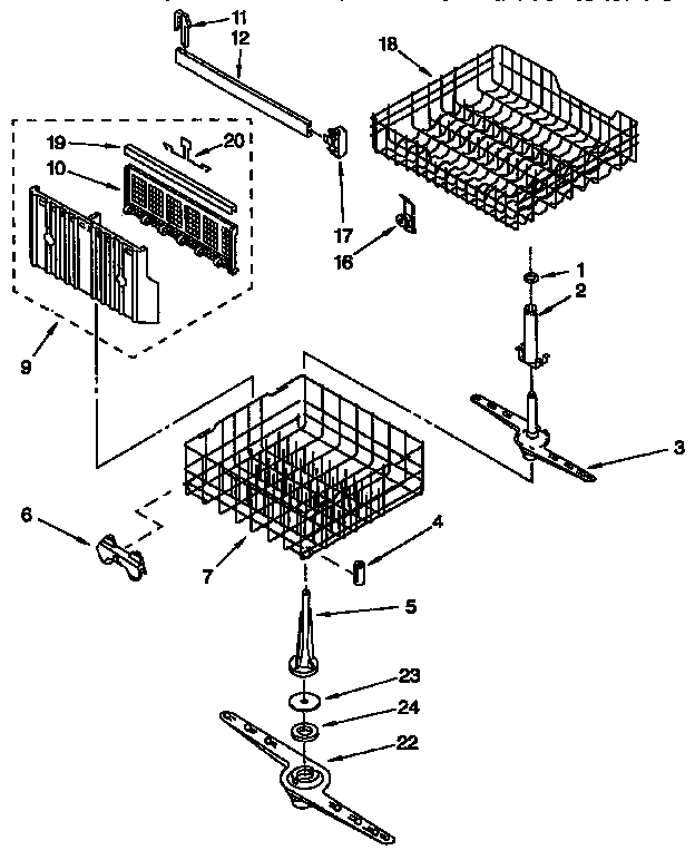 DISHRACK PARTS