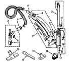 Kenmore 1162345190 hose and attachment parts diagram