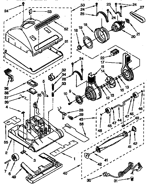 Nozzle and motor parts