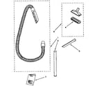 Kenmore 1163459590 hose and attachment parts diagram