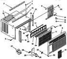 Kenmore 1069740550 cabinet parts diagram