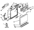 Kenmore 6651675592 frame and console parts diagram