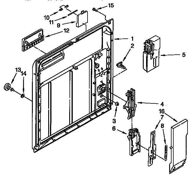 Inner door parts