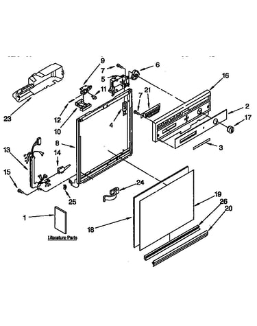 Frame and console parts