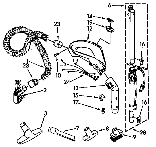 HOSE AND ATTACHMENT PARTS