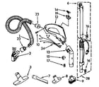 Kenmore 1163285490C hose and attachment parts diagram