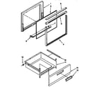 Whirlpool RF302BXYW2 door and drawer parts diagram