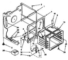 Whirlpool RF302BXYW2 oven parts diagram