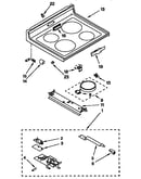 Cooktop and locking latch assembly