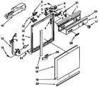 Whirlpool DP8700XYN3 frame & console parts diagram