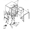 Whirlpool DP8700XYN3 tub assembly parts diagram