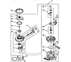 Whirlpool DP8700XYN3 pump and motor parts diagram