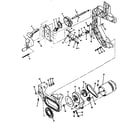Craftsman 113248321 bevel drive and motor mount assembly parts diagram