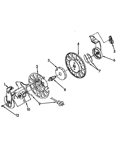 Power cord reel parts