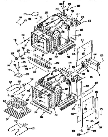 Electric built-in double oven