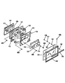 Oven door section