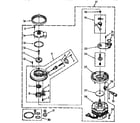 Kenmore 6651765592 pump and motor parts diagram