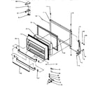 Amana TX21R-P1157605W freezer door diagram