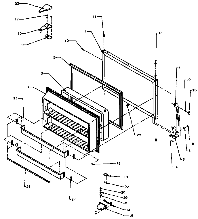 Freezer door