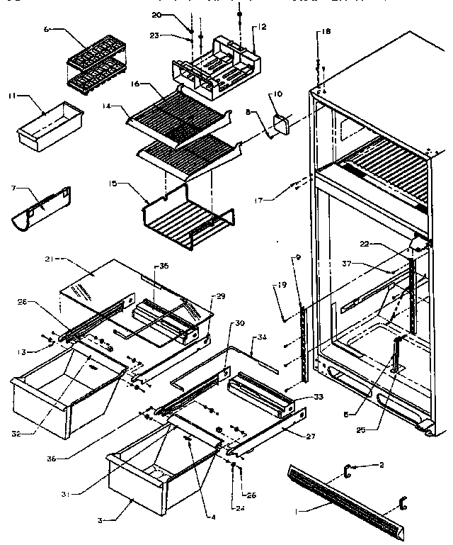 SHELVES AND ACCESSORIES