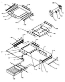 Refrigerator shelving and drawers