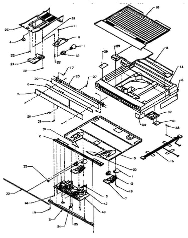 Comparment separator/divider block