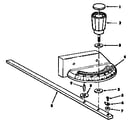 Craftsman 113221720 miter gauge assembly diagram
