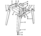 Craftsman 113298722 leg set diagram