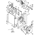 Kenmore 11096520100 cabinet parts diagram