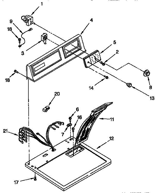 Top and console parts