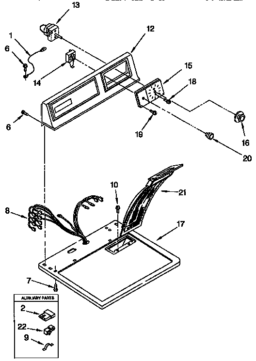 Top and console parts
