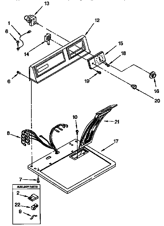 Top and console parts