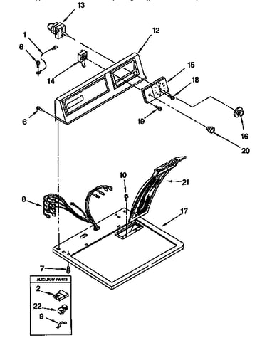 Top and console parts