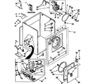 Kenmore 11097511100 cabinet parts diagram