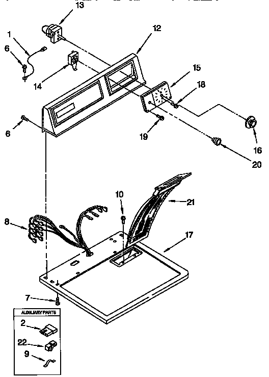 Top and console parts