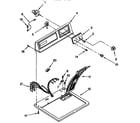 Kenmore 11096510100 top and console parts diagram