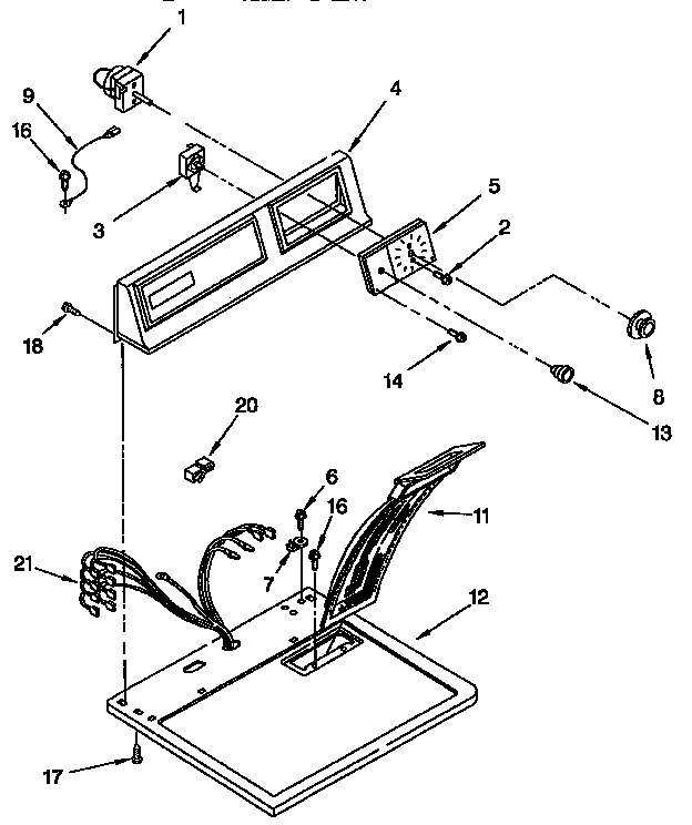 Top and console parts