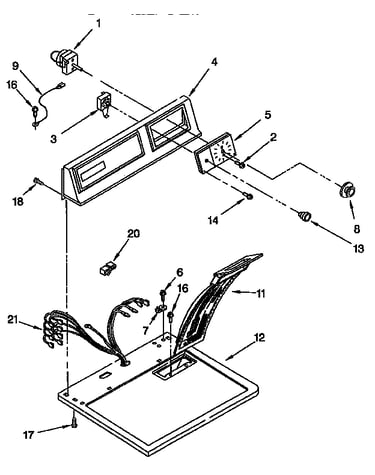 Top and console parts