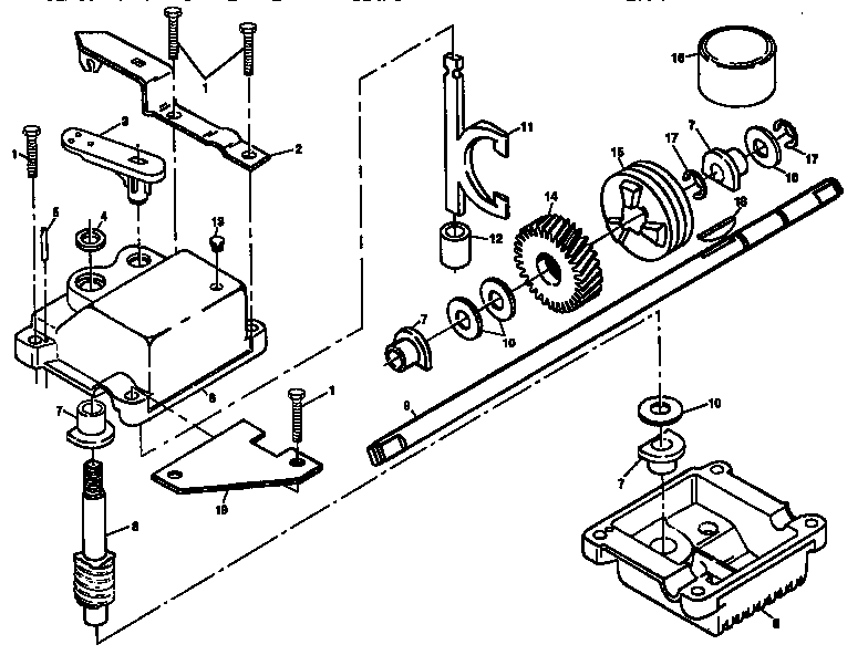 Gear case assembly