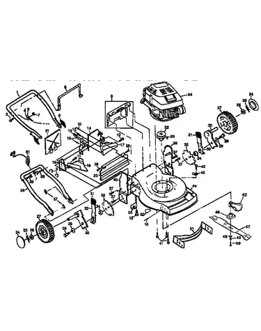 22" rotary lawn mower