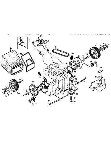 22" rotary lawn mower