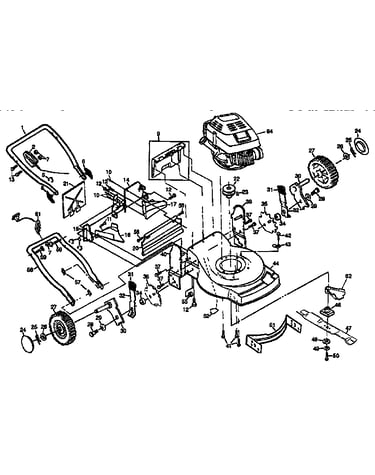 22" rotary lawn mower