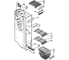 Kenmore 1069545580 freezer liner parts diagram