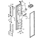 Kenmore 1069545580 freezer door parts diagram