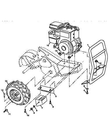 Repair parts, mainframe, right side